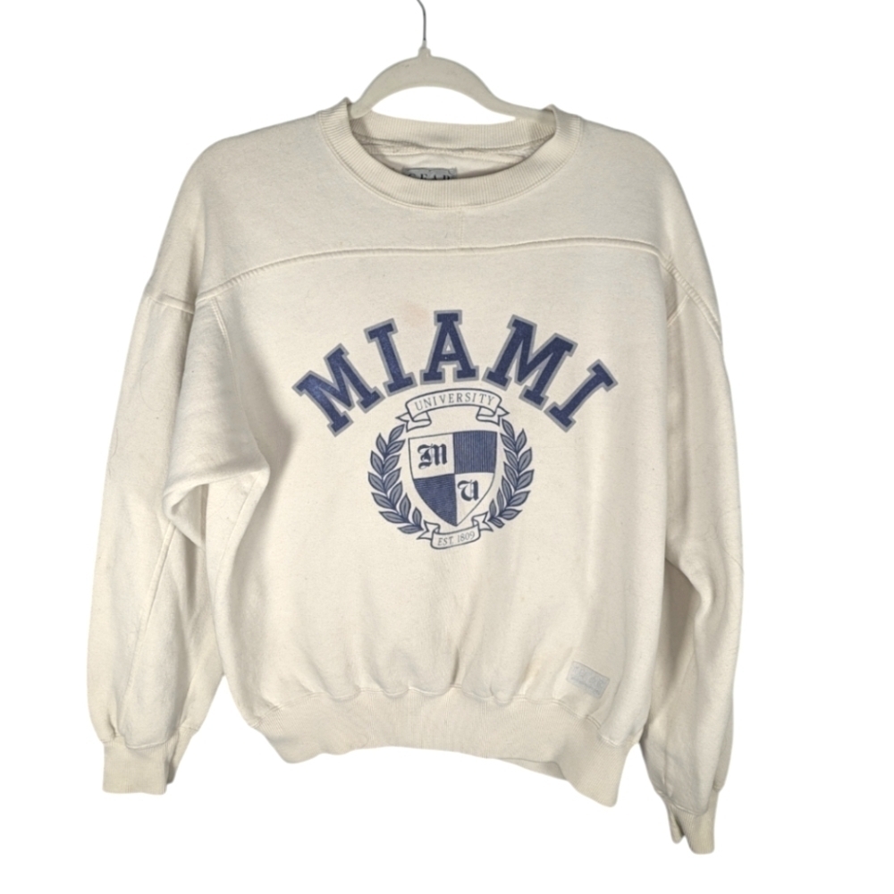 Vintage Gear for Sports Miami University crew neck sweater size medium unisex